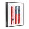Stupell Industries American Flag Birds on Wall Political Statement Framed Giclee Art
